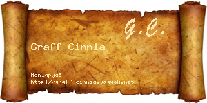 Graff Cinnia névjegykártya